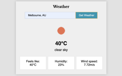 JS WP Plugin #8 – Weather API